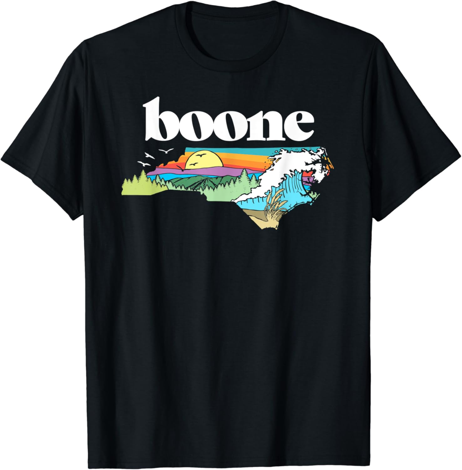 Boone North Carolina Outdoors Retro Nature TShirt